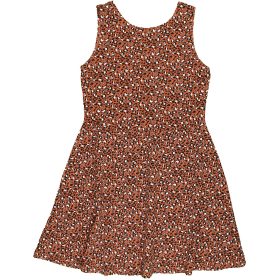 Mintás barna ruha (146-152) lány