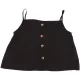 Miss E-vie Fekete sifon felső (122-128) kislány