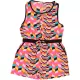 Színesmintás playsuit (128) kislány