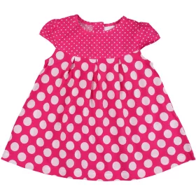 Debenhams Pöttyös pink ruha (68) baba