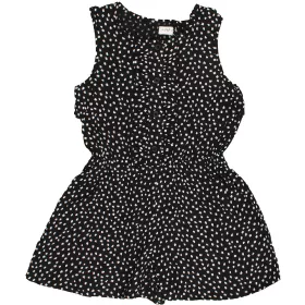F&F Mintás fekete playsuit (122) kislány