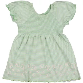 Zöldcsíkos ruha (68) baba