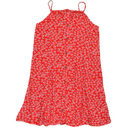 Primark Virágos piros ruha (140) lány