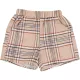 Kockás drapp rövidnadrág (74) baba