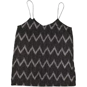 Mintás fekete felső (XS) női