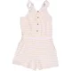 F&F Sárgacsíkos playsuit (116) kislány