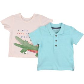 Kék-bézs szett (62) baba