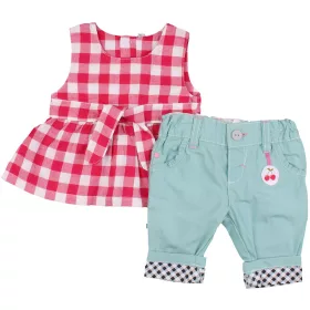 Kockás-zöld szett (62) baba