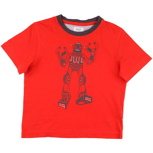 F&F Robotos piros póló (98) kisfiú