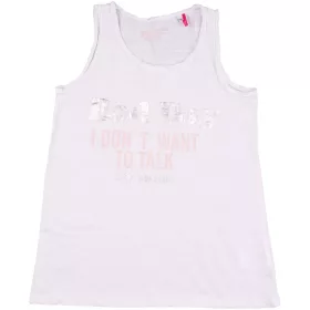 Feliratos fehér felső (140) lány