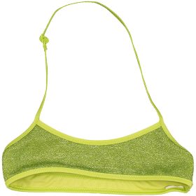 Csillogó zöld bikinifelső (140-146) lány