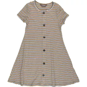 Primark Bordázott csíkos ruha (122) kislány