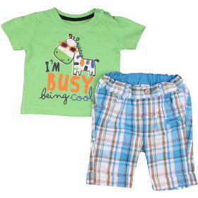 Zöld-kockás szett (68) baba