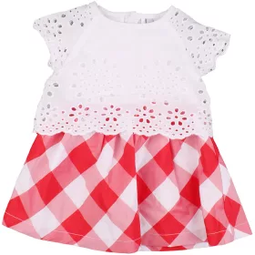 Fehér-kockás ruha (68) baba