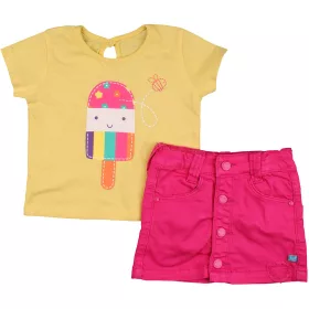 Sárga-pink szett (74) baba