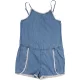 Farmerkék playsuit (134-140) lány