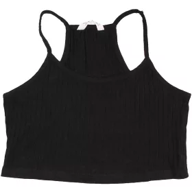 Bordázott fekete felső (140) lány