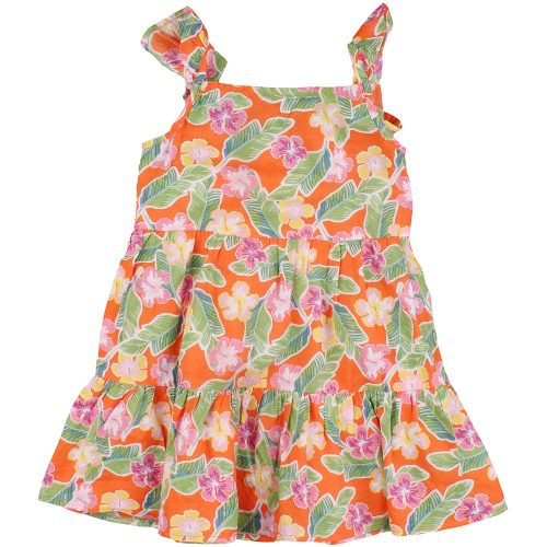 Primark Virágos narancs ruha (92) kislány