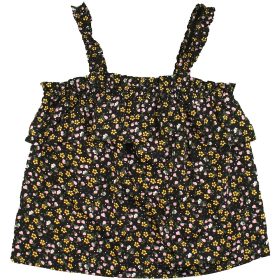 Primark Virágos fekete felső (146) lány