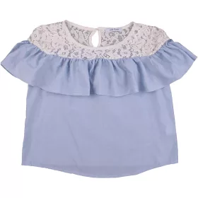 Csipkés kék felső (S/M)  női