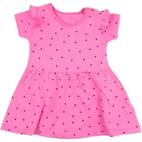 St Bernard Pöttyös pink ruha (68) baba