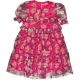 Mintás rózsaszín ruha (128) kislány