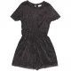 F&F Csillogó fekete playsuit (128) kislány