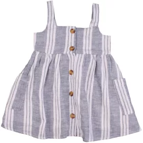 Primark Csíkos kék ruha (74) baba