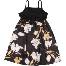 Virágos fekete ruha (104) kislány