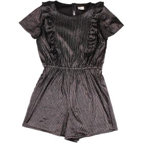 F&F Csíkos fekete playsuit (146) lány
