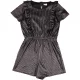F&F Csíkos fekete playsuit (146) lány