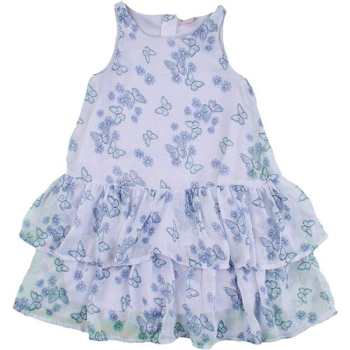 Pillangós kék ruha (98) kislány