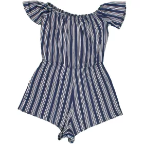 Csíkos kék playsuit (32) női