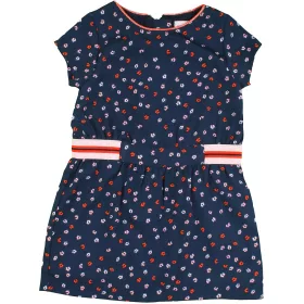 Virágos kék ruha (68) baba