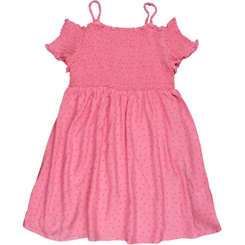 Marks&Spencer Pöttyös rózsaszín ruha (122) kislány
