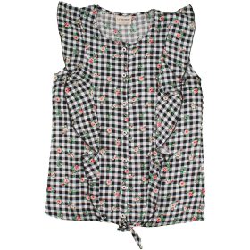 Virágos-kockás blúz (140-146) lány