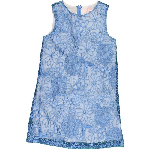 C&A Hímzett kék ruha (134) lány