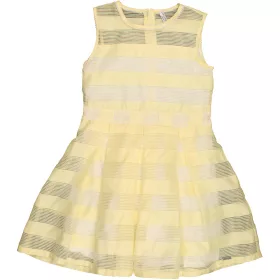 Csíkos sárga ruha (122) kislány