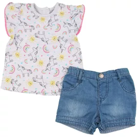 Unikornis-farmerkék szett (62) baba