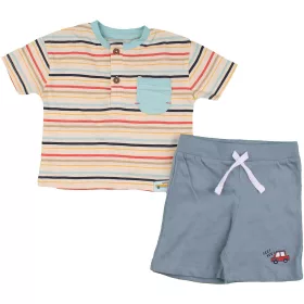 Csíkos-kék szett (74) baba