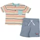 Csíkos-kék szett (74) baba
