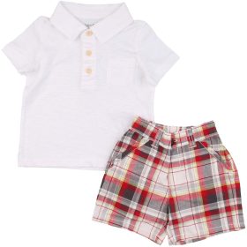 Fehér-kockás szett (74-80) baba