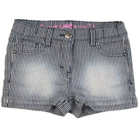 Csíkos farmershort (116) kislány