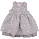H&M Csillagos szürke ruha (68) baba