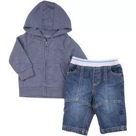 Acélkék-farmer szett (68) baba