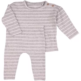 F&F Csíkos szürke szett (68) baba