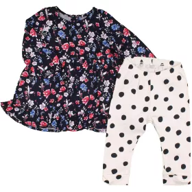 Virágos-pöttyös szett (68) baba
