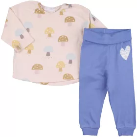 Gombás-kék szett (62-68) baba