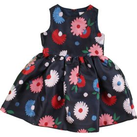 Debenhams Virágos kék ruha (98) kislány