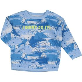 Kékmintás pulóver (80) baba